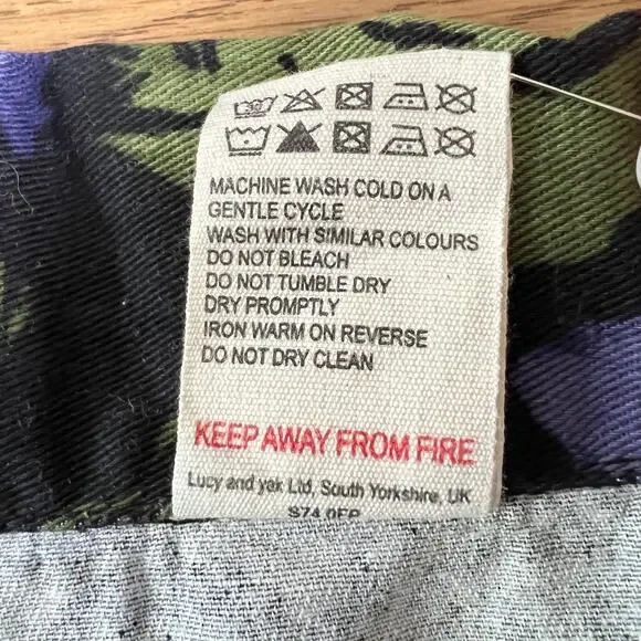 Lucy and Yak Womens Ragan Cotton Jumpsuit Maria Print Size 16 Tall Funky Cottage - Picture 9 of 9